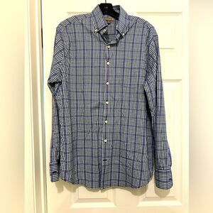 Peter Millar mens Summer Comfort Button Down Long Sleeve Shirt Size L